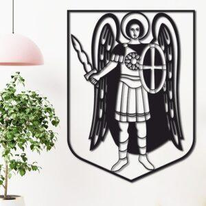 Герб Киева чертеж для лазера DXF / Герб Киевской области