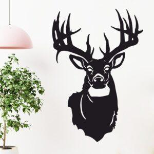 Панно - "Голова оленя" DXF чертеж