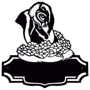 Изготовление адресных табличек "Милый Скунс" DXF чертеж (Skunk is cute)