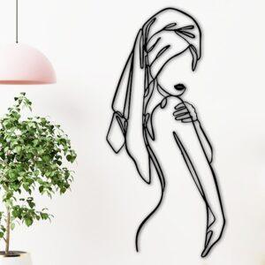 Панно - "Девушка в ванной" DXF чертеж