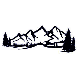 Панно - "Горы" Макеты для лазерной резки DXF