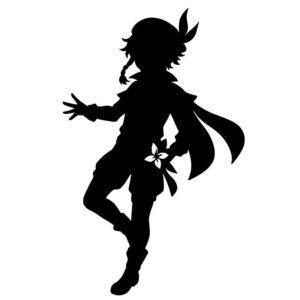 Венти силуэт (Genshin Impact) в DXF формате для лазера