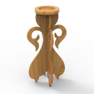 Подсвечник из фанеры – чертеж в DXF формате