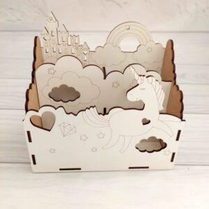 Подставка / органайзер детский для карандашей и ручек "Единорог"