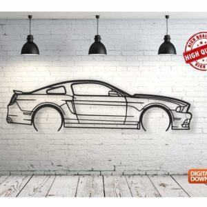 Ford mustang gt 2013 – Панно, чертеж в DXF формате