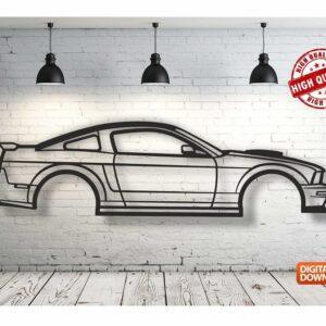 Mustang GTR-2008 – Панно, чертеж в DXF формате