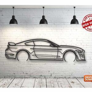 Mustang shelby gt 500 – Панно, чертеж в DXF формате