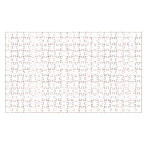 Пазл прямоугольный - DXF с подложкой