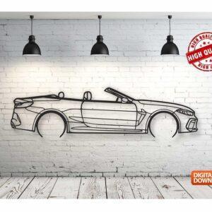 BMW m8 – Панно, чертеж в DXF формате