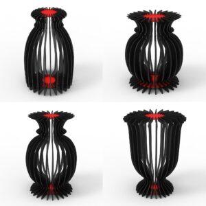 Четыре амфоры из картона – чертеж в DXF формате