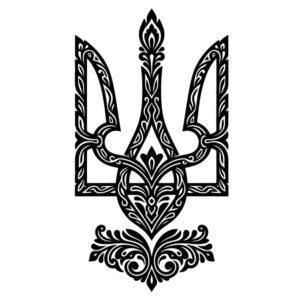 Тризубец (гравировка) - чертеж в DXF формате для татуировки или гравировки