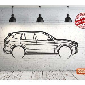 BMW x3 – Панно, чертеж в DXF формате