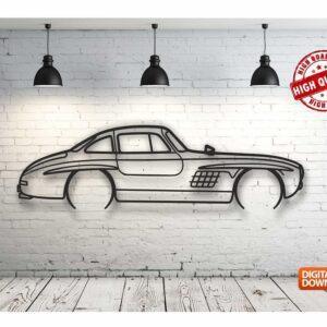 MERCEDES mercedes 300sl – Панно, чертеж в DXF формате