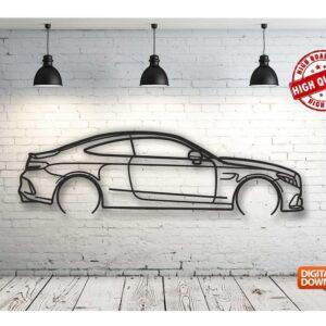 Mercedes c63 amg – Панно, чертеж в DXF формате