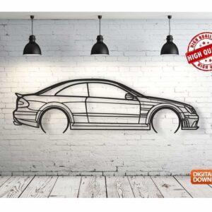 Mercedes clk63 – Панно, чертеж в DXF формате