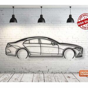 Mercedes cls – Панно, чертеж в DXF формате