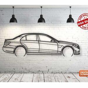 Mercedes e63 amg – Панно, чертеж в DXF формате