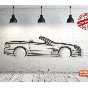 Mercedes sl55 r230 – Панно, чертеж в DXF формате