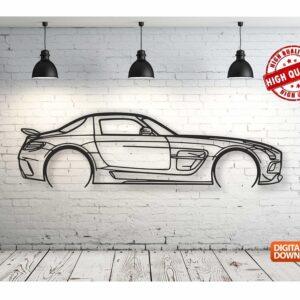 Mercedes sls amg – Панно, чертеж в DXF формате